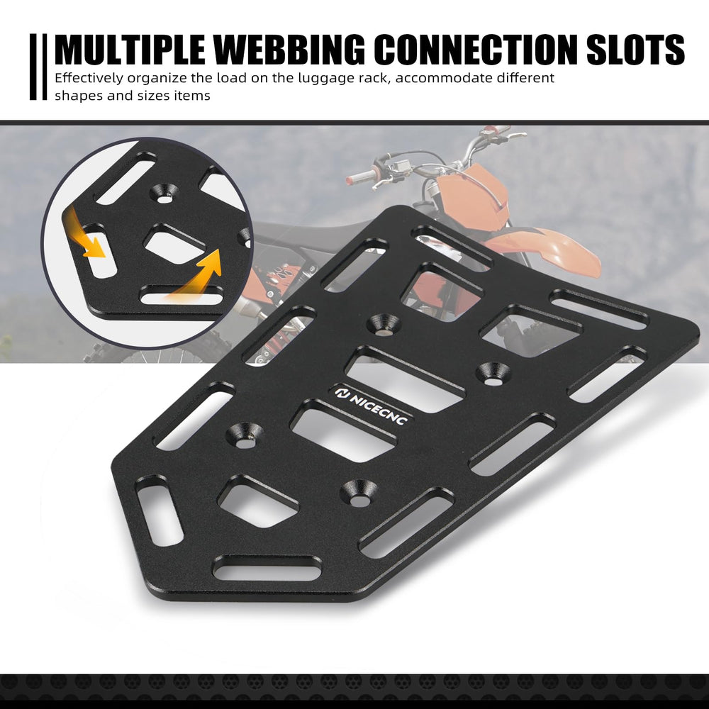 NICECNC aluminum washer creates strap clearance under the rack for secure straps