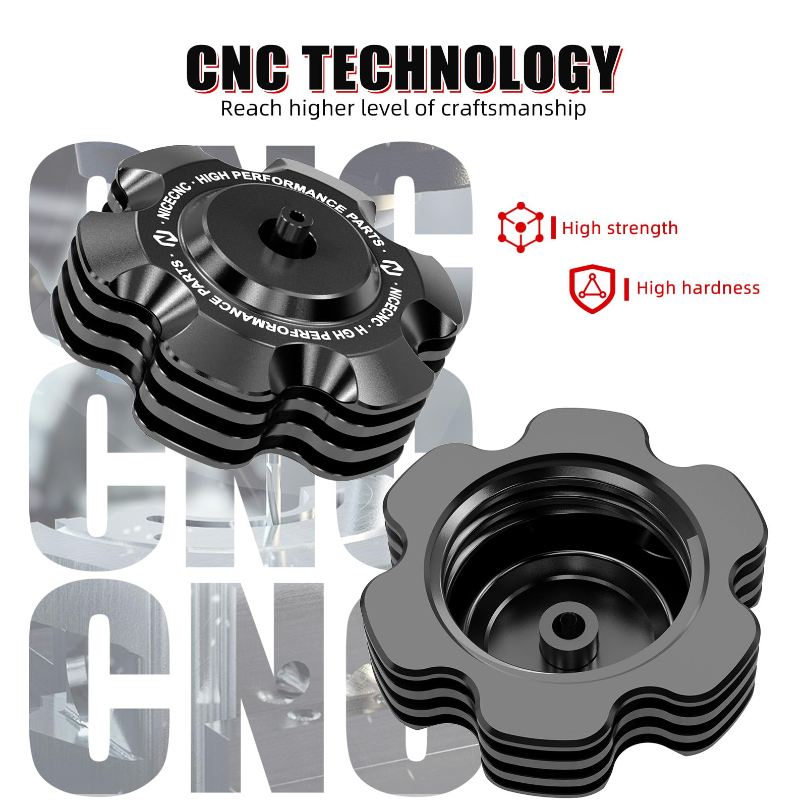 NICECNC anodized surface offers color options to match your bike.