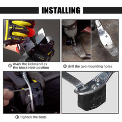 NICECNC Kickstand Lift Block 1in height on Harley for added stand height