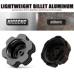 NICECNC breather tube integrated cap aids proper venting during heat.