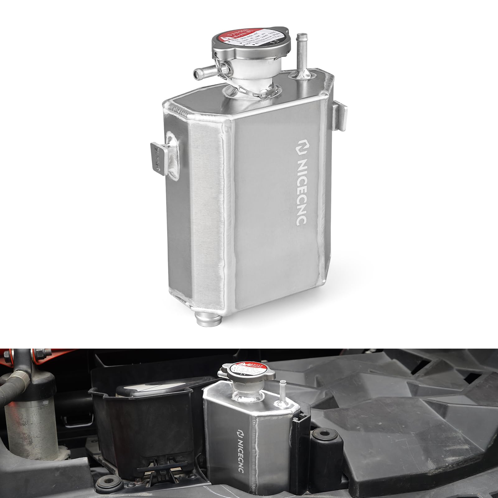 NICECNC cooling reservoir exterior in premium aluminum for durability