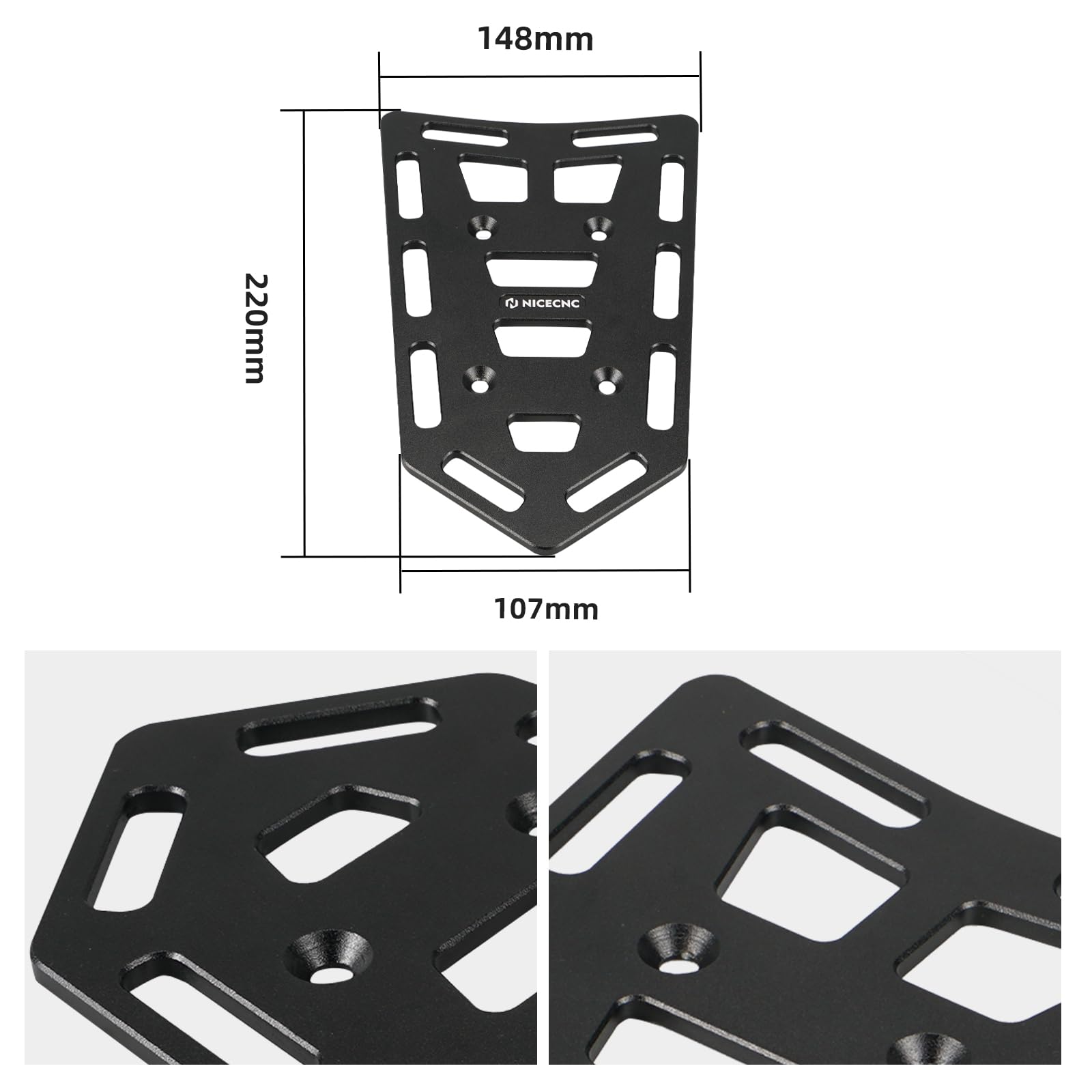 NICECNC rack weighs about 10.5 ounces with hardware for easy handling