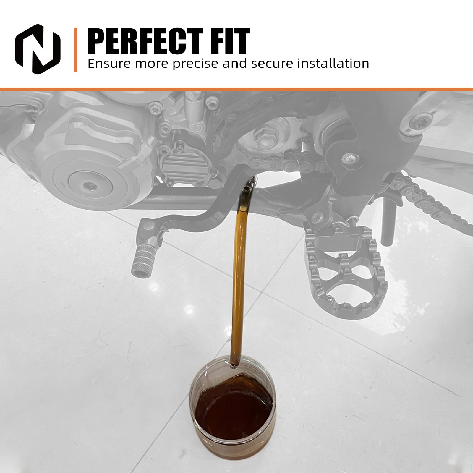 NICECNC drain hose and stopper enabling controlled flow during maintenance