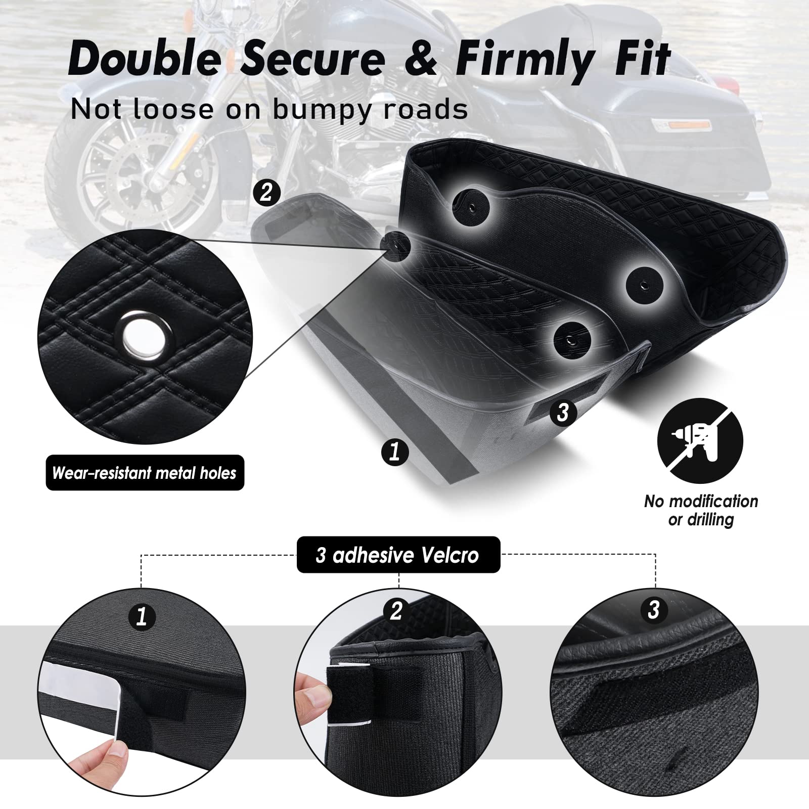 NICECNC fitment image showing compatibility with Harley factory bottoms