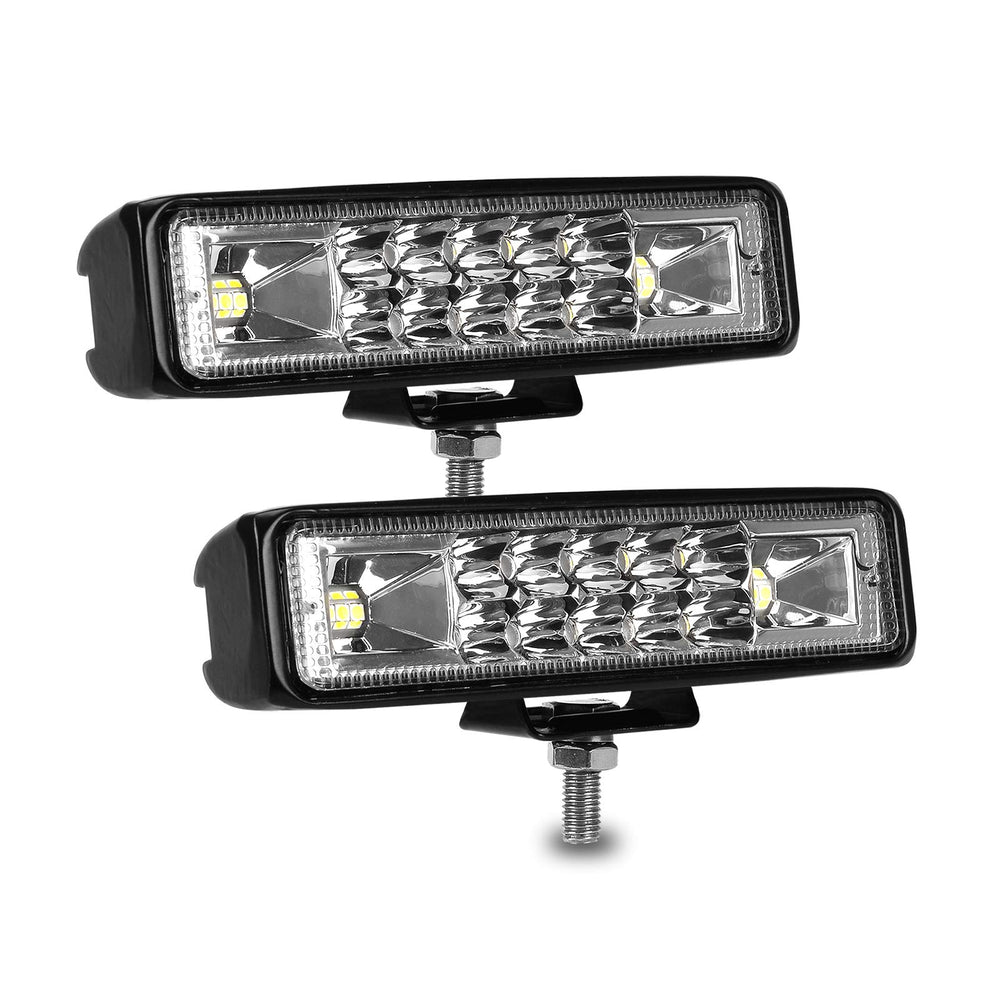Nicerpro 6 inch LED light bar front view provides enhanced forward visibility for night driving.