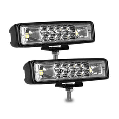 Nicerpro 6 inch LED light bar front view provides enhanced forward visibility for night driving.