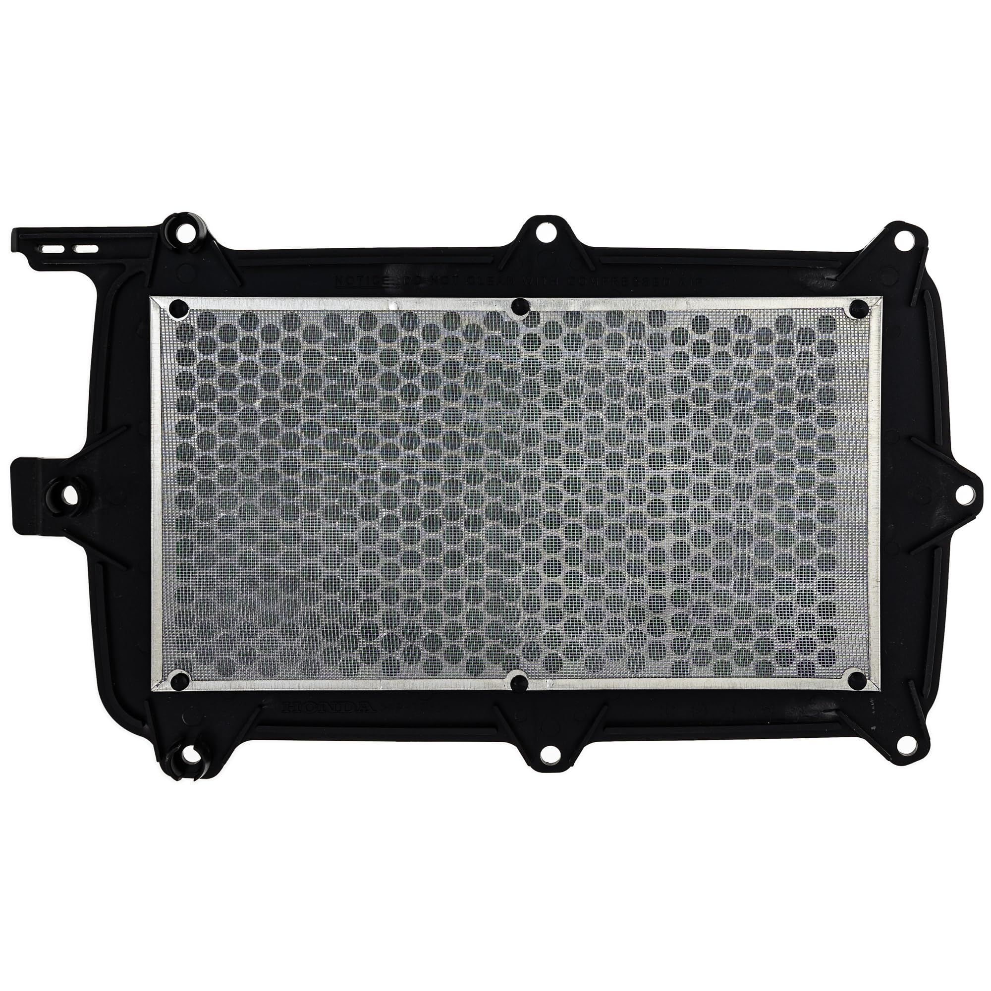 NICHE air filter detail reveals filtration media and 0.98 efficiency for dust control