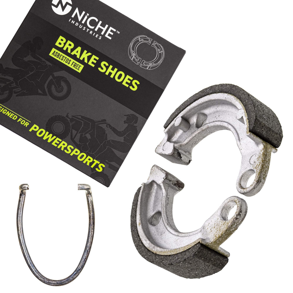 NICHE brake shoe for Honda Z50R, front view, reliable stopping performance.