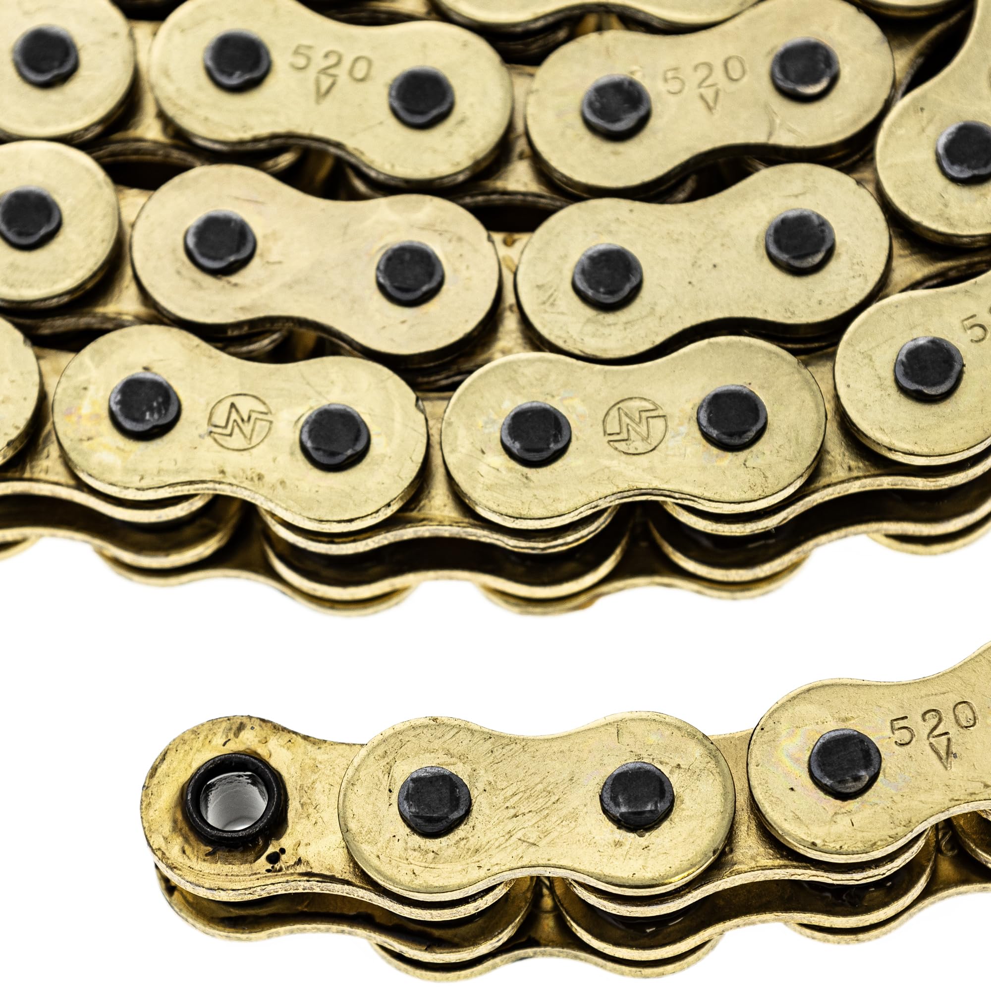 Master link clip for easy, tool-free installation with NICHE Gold chain