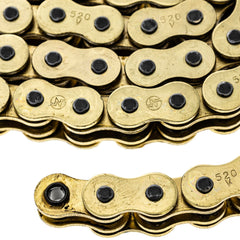 Master link clip for easy, tool-free installation with NICHE Gold chain
