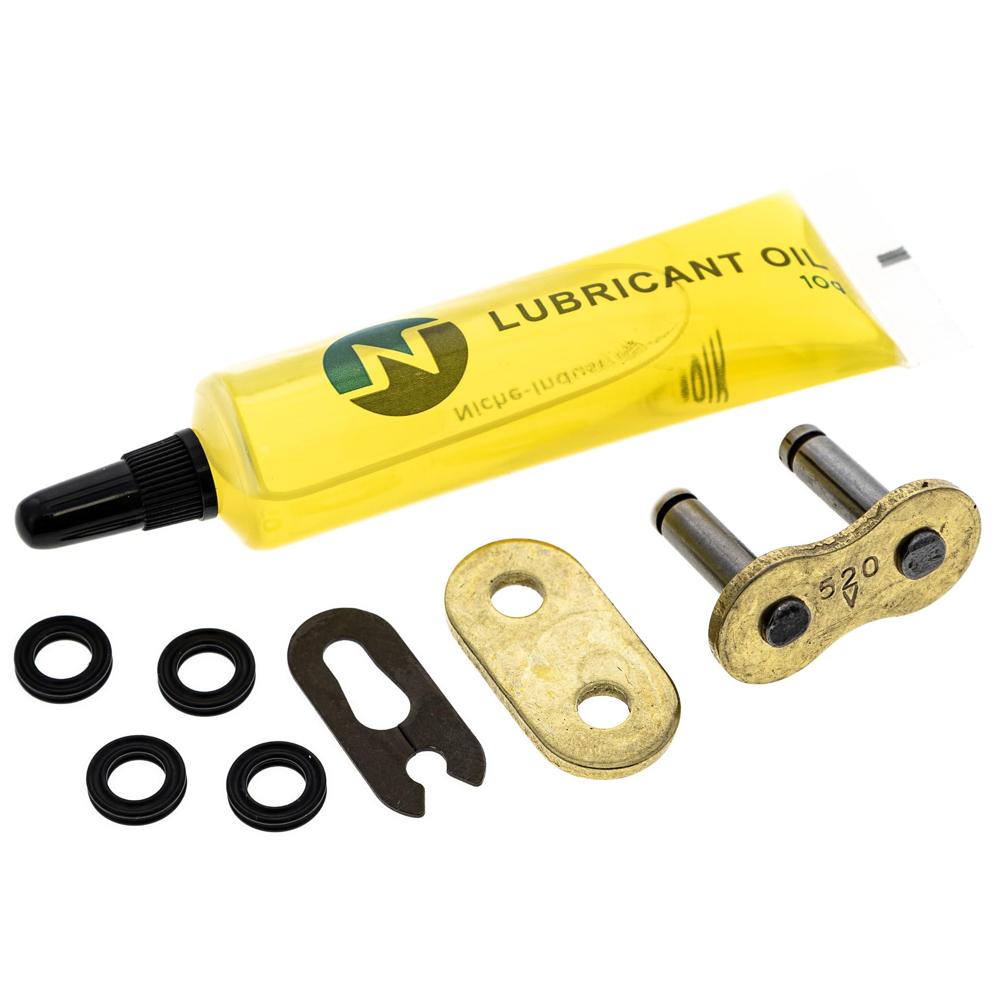Quad-riveted pins provide a strong, reliable chain connection