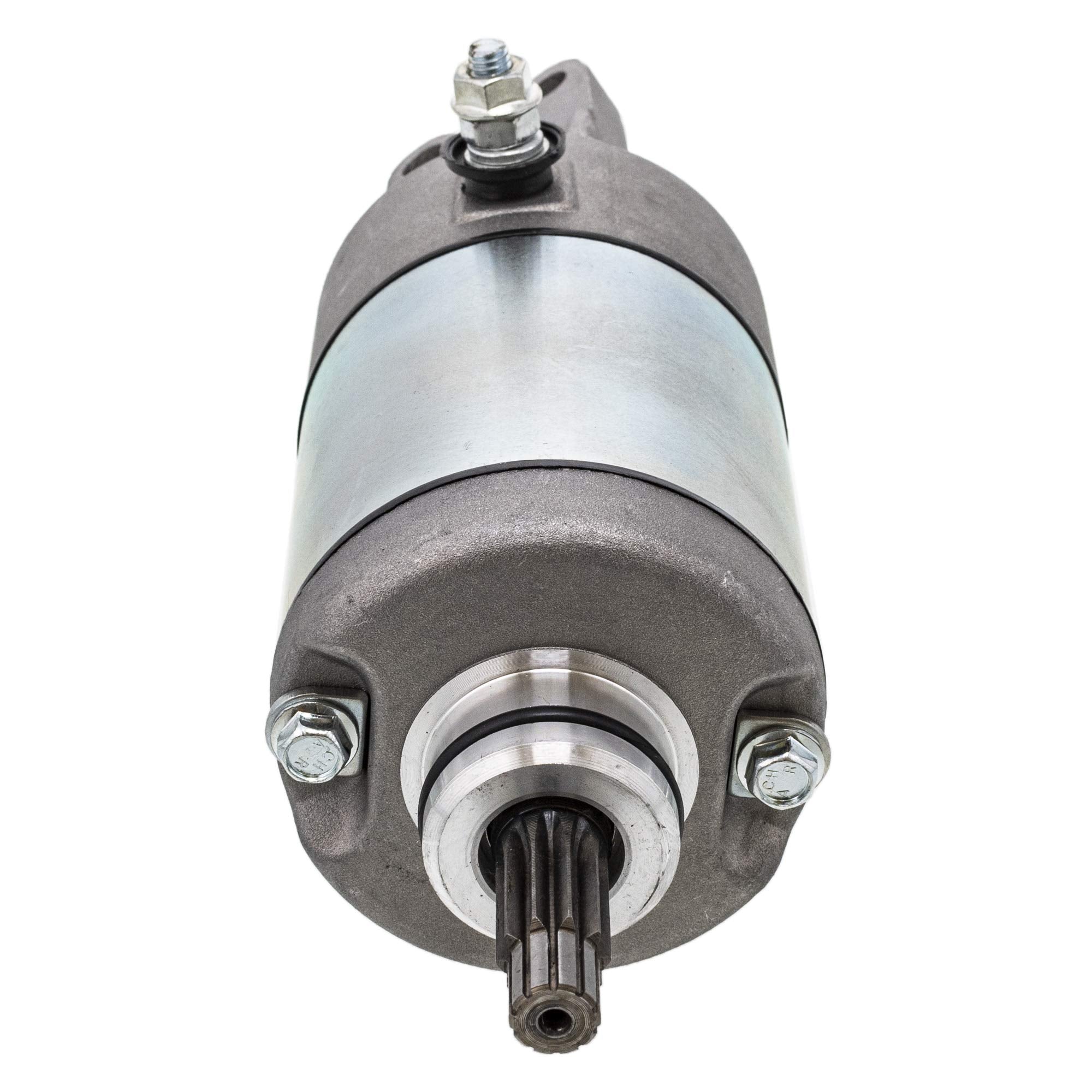 NICHE Starter Motor Assembly installation view demonstrates simple mounting for Honda Foreman models