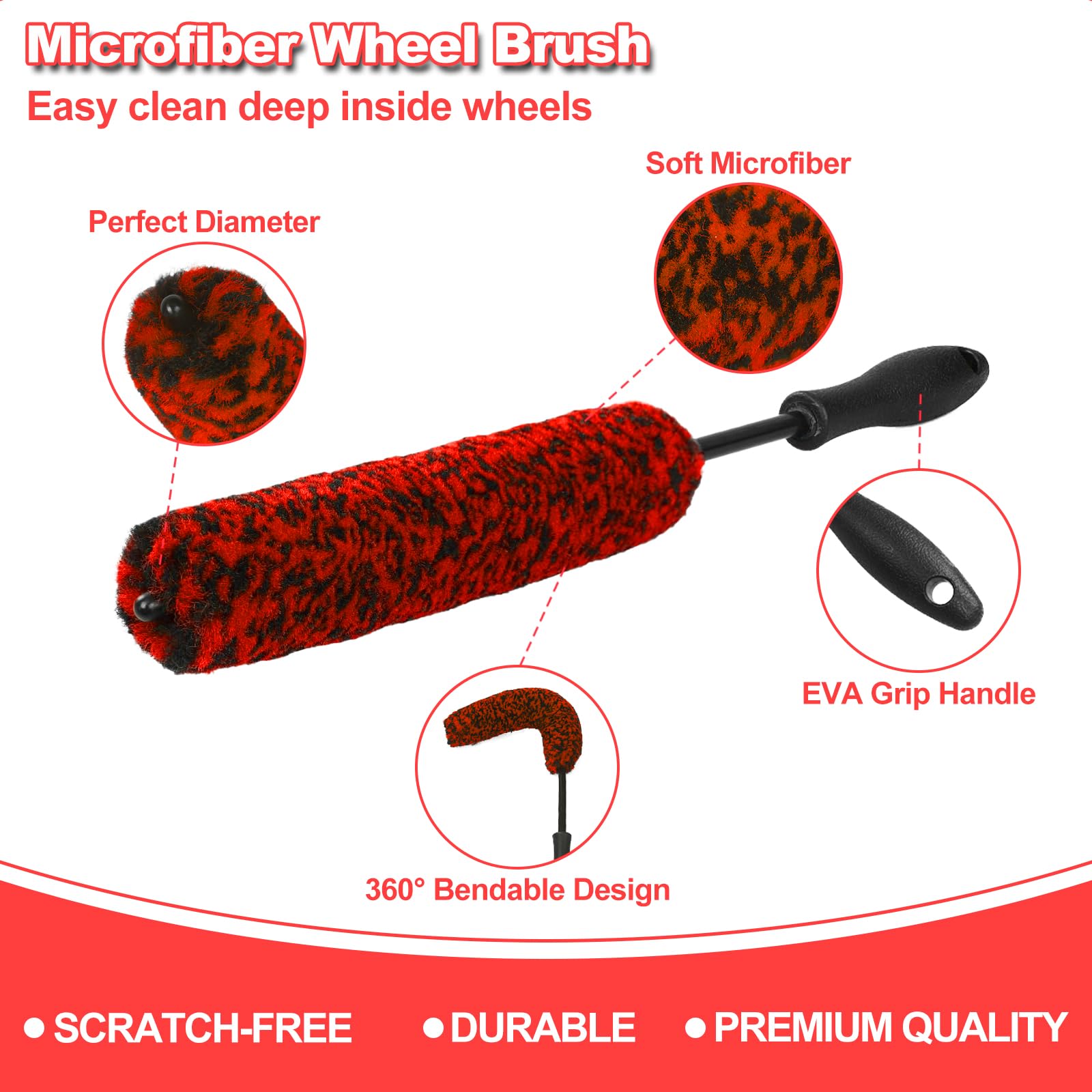 NIKCOSMK detailing brushes close up with soft bristles and grip
