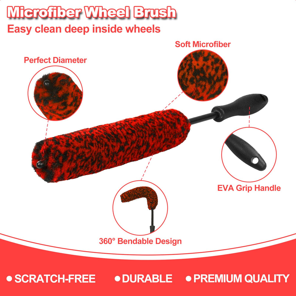 NIKCOSMK detailing brushes close up with soft bristles and grip