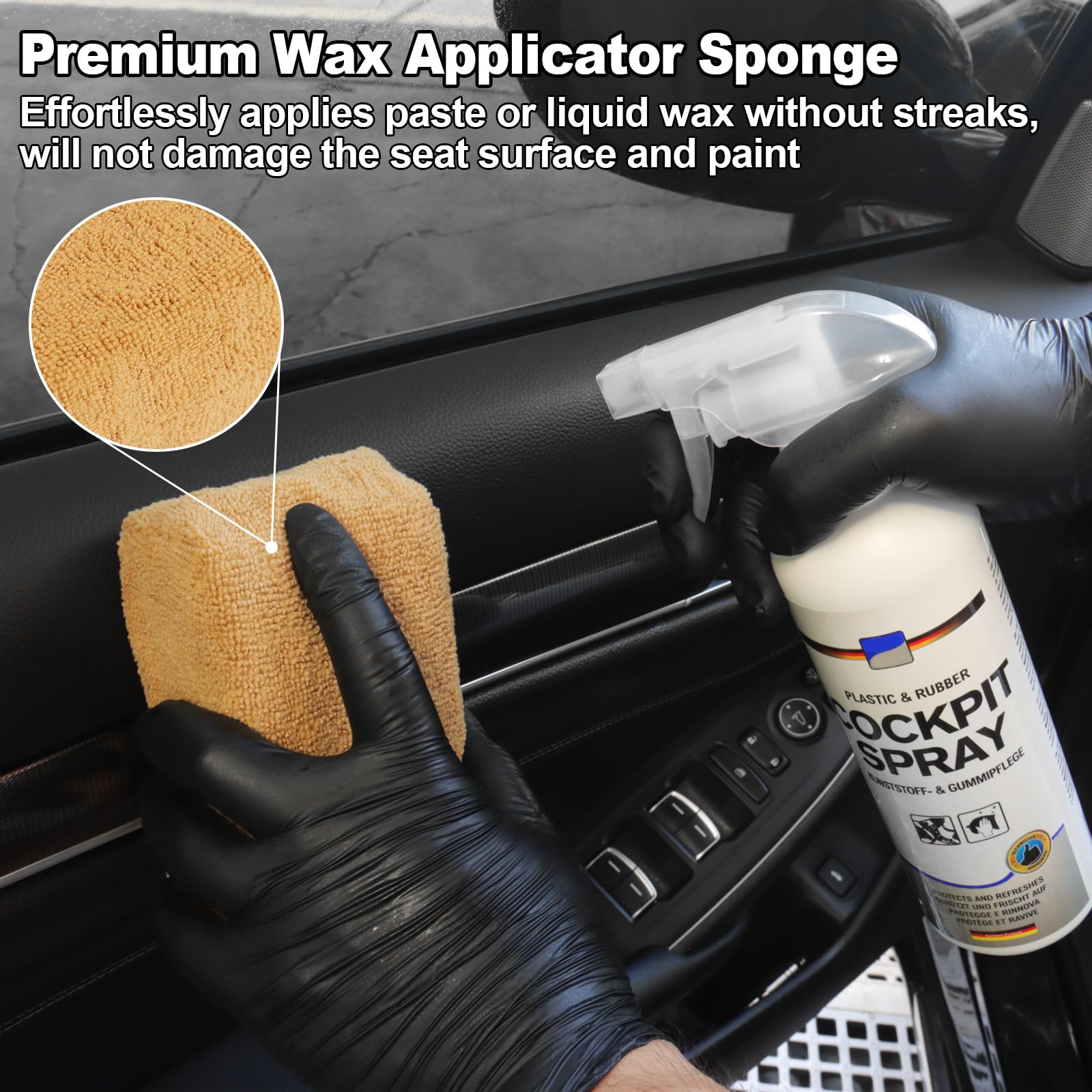 NIKCOSMK microfiber cleaning cloths with high absorption for car and home use.