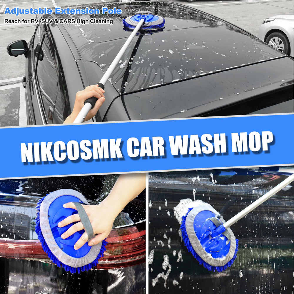 NIKCOSMK scratch-free chenille brush head cleans without scratching