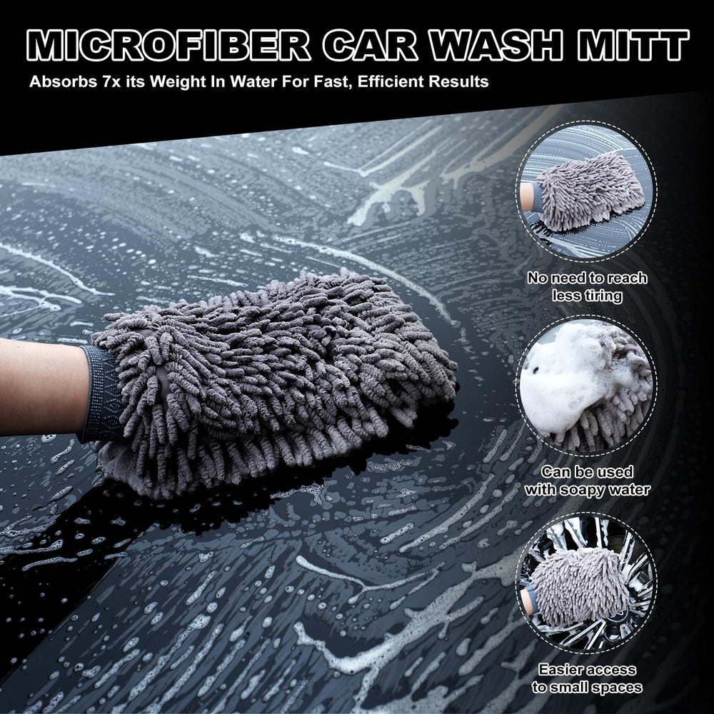 NIKCOSMK tire shine applicator pad with wave pattern for even application.