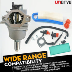 Nikki carburetor gasket set image highlights seals for leak-free performance.
