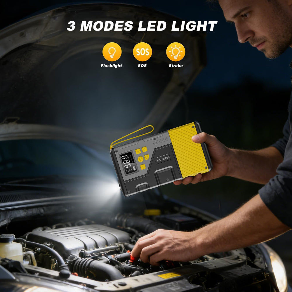 Nikocreos compact design makes storage easy in any vehicle.
