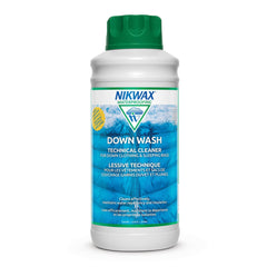 Nikwax Down Wash bottle front, ideal for safe cleaning of down jackets