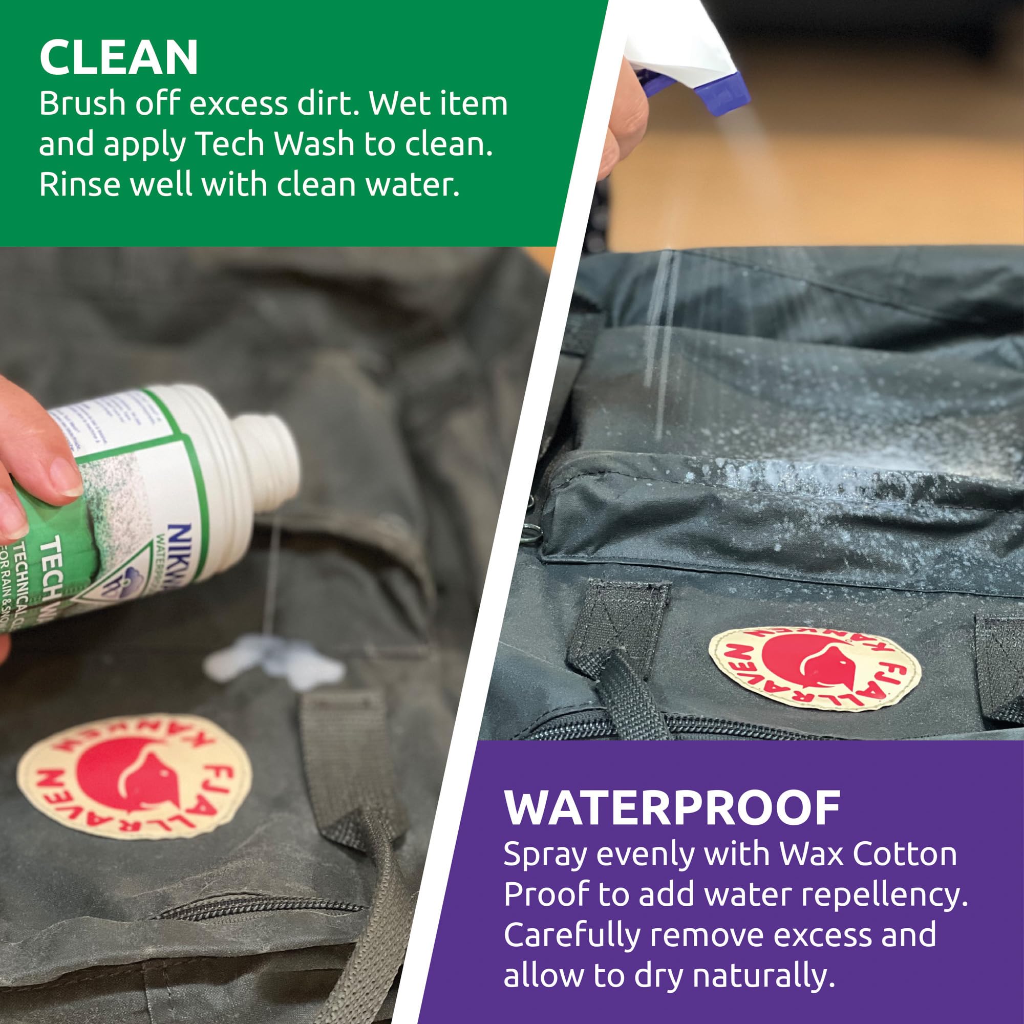 Nikwax Wax Cotton Proof ideal for outerwear and gear like Barbour and Belstaff