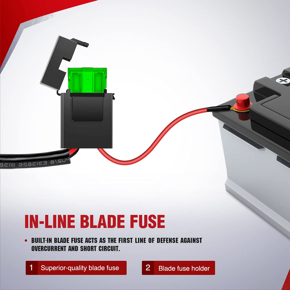 Two-leads output supports dual lighting fixtures with stable connections