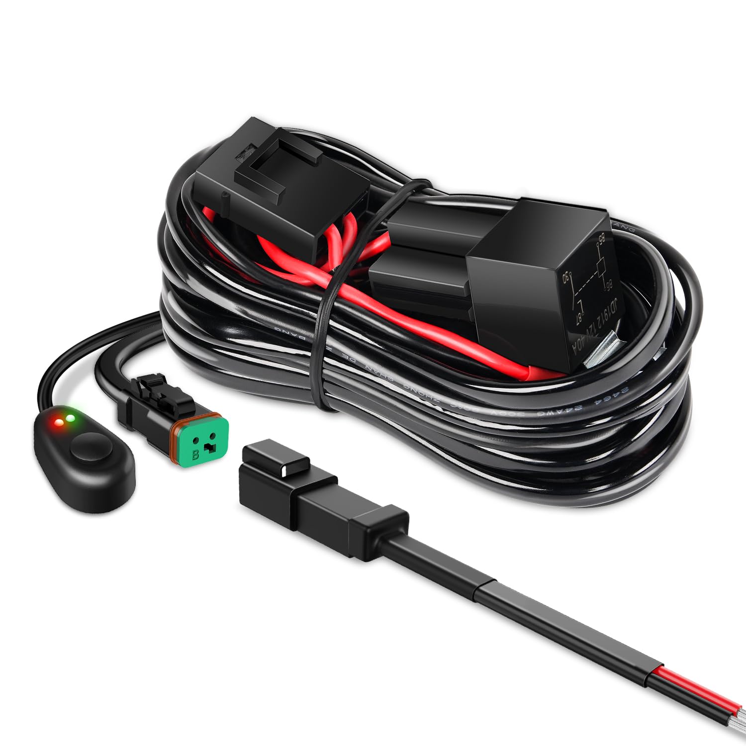 Nilight 10017W DT connector wiring harness kit for quick installation