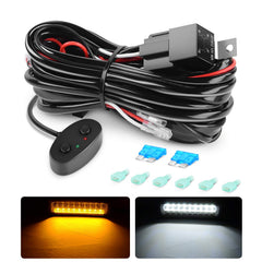 Nilight 10031W amber-white dual color wiring harness for flexible lighting control.