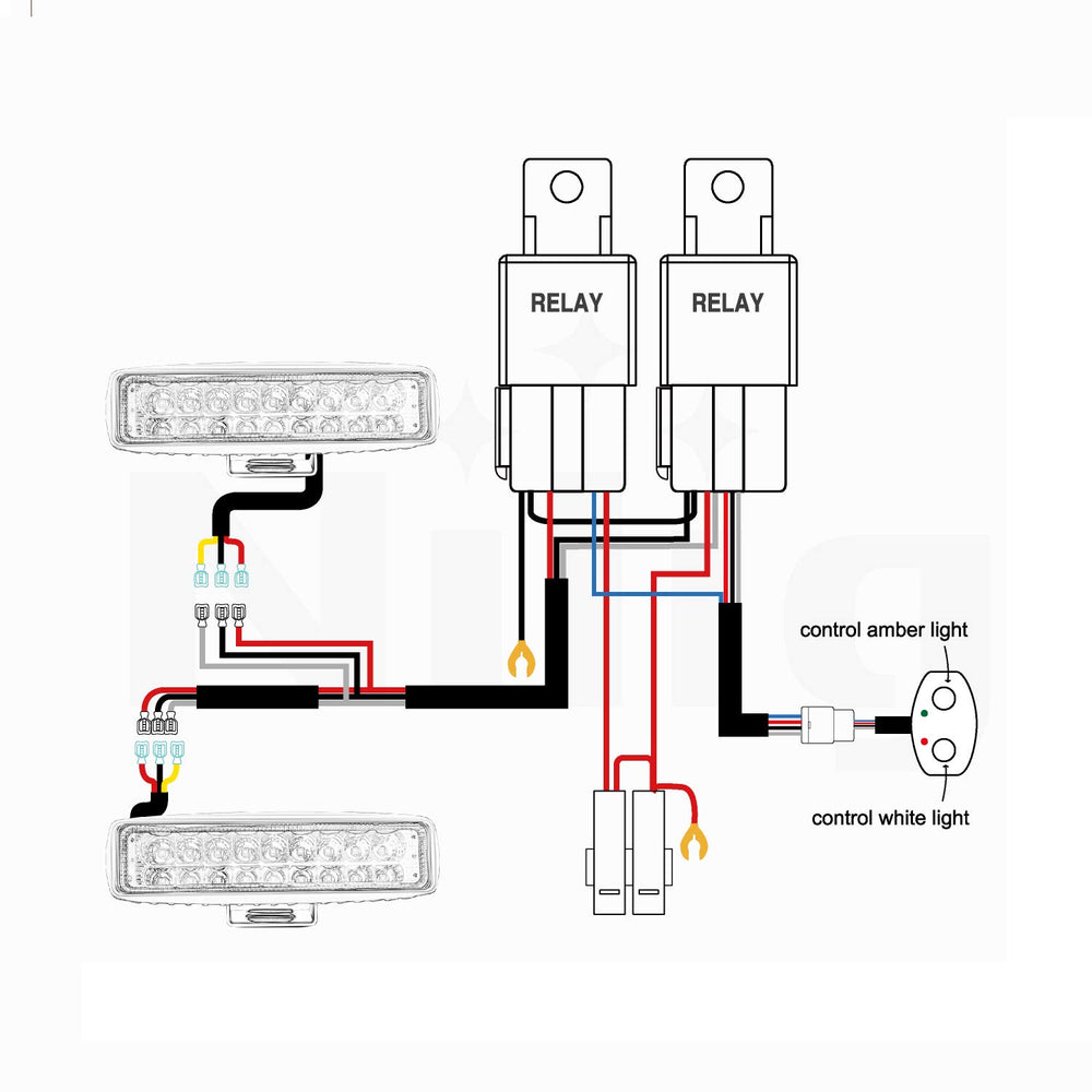 Nilight 10031W kit includes manual and accessory pack for setup guidance.