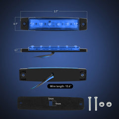 Nilight six‑LED blue marker light improves stern and side signaling on marine vessels