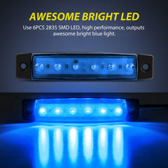 Nilight blue indicator light for trailers supports clear roadside and water navigation
