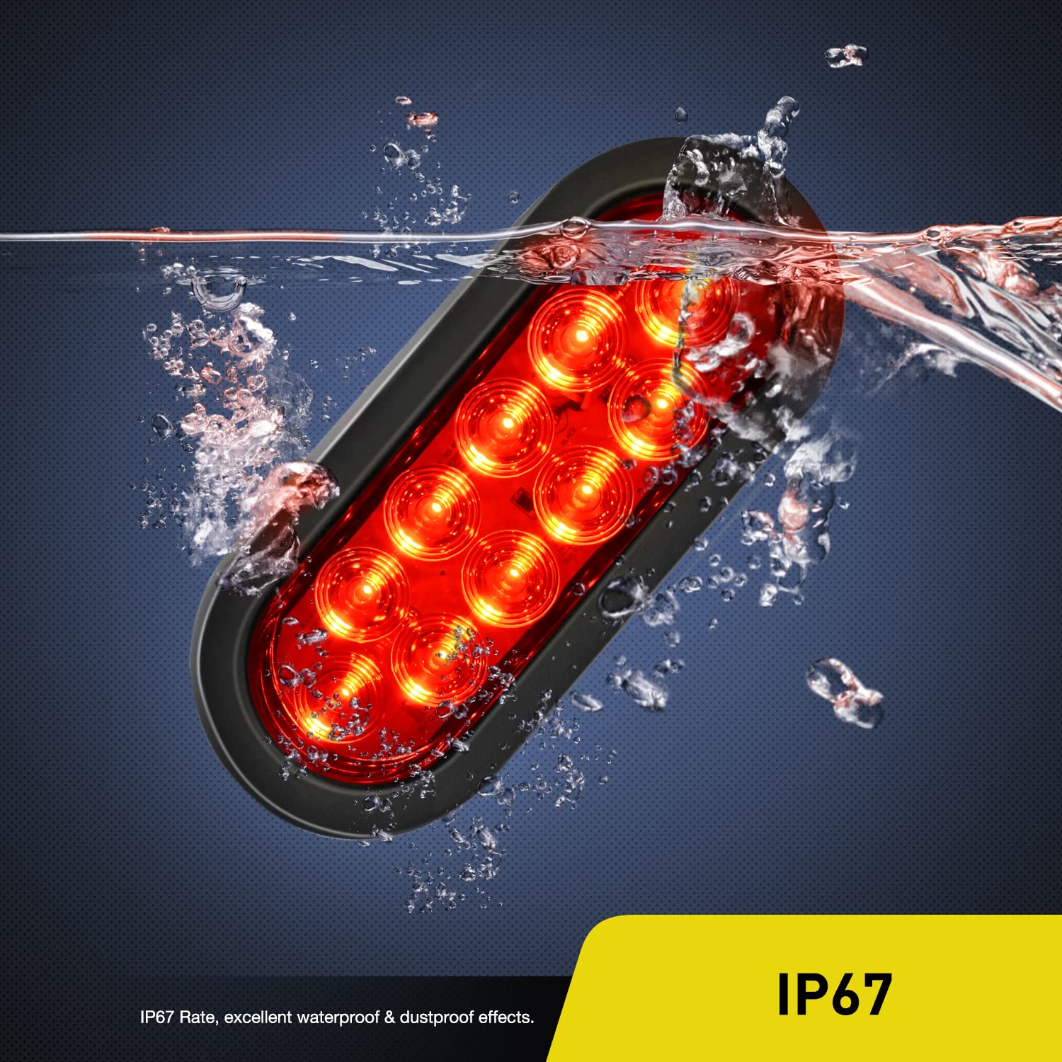 Nilight 12V DC compatibility for versatile trailer use.