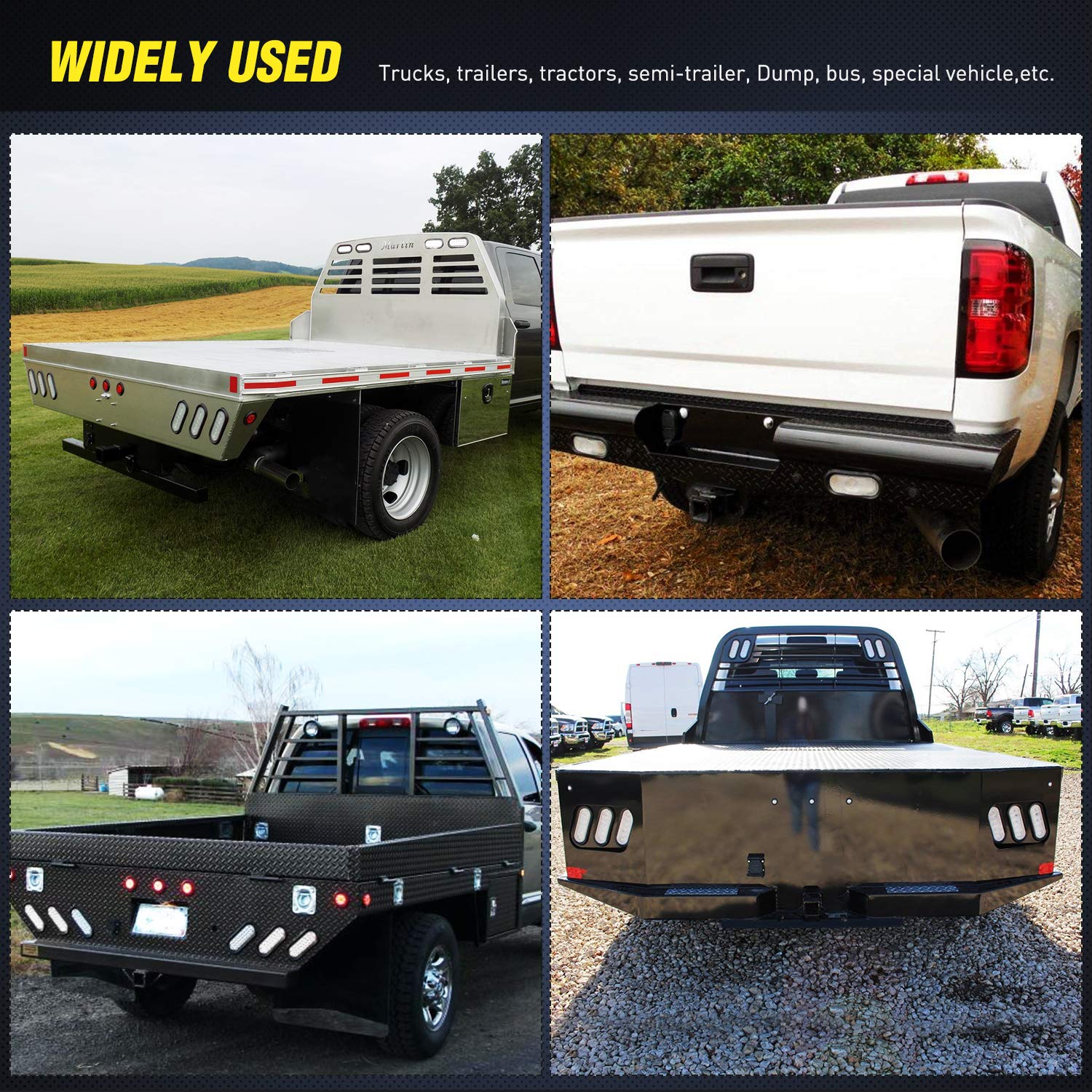 Nilight 12V DC universal compatibility across trucks and trailers.
