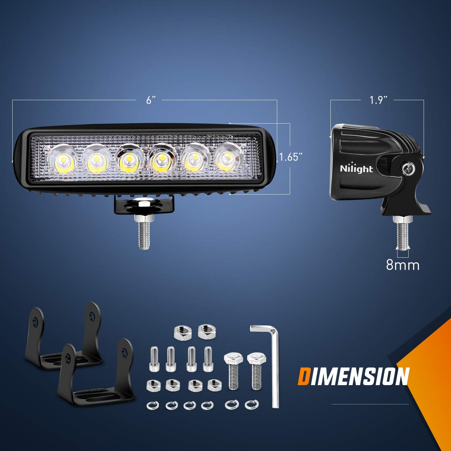 Nilight light bar IP67 waterproof for rugged off-road use