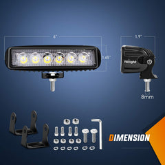 Nilight light bar IP67 waterproof for rugged off-road use