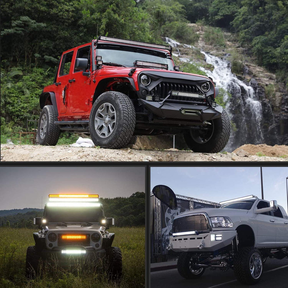 Nilight 18019C-A LED light bar 52inch marine use suitable for boats