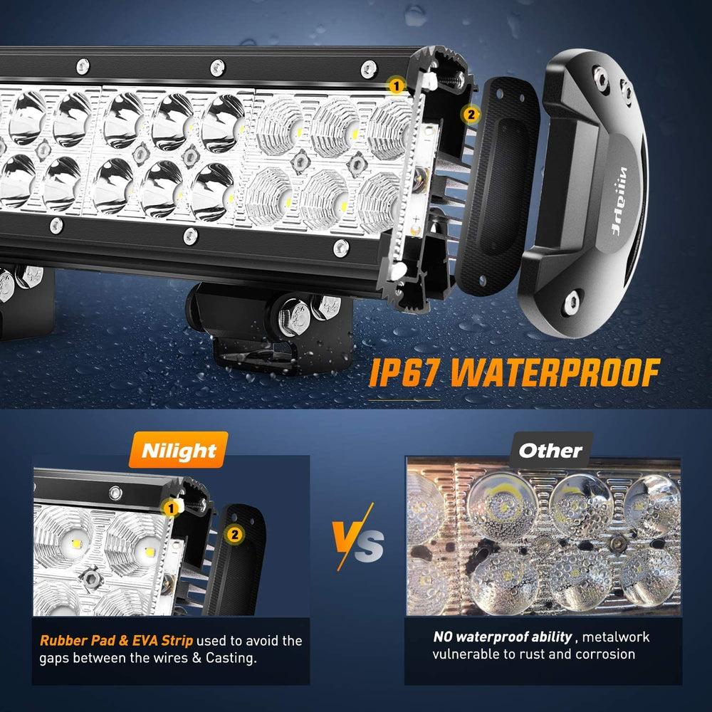 Nilight rugged bracket demonstrates aluminum construction for secure off-road mounting