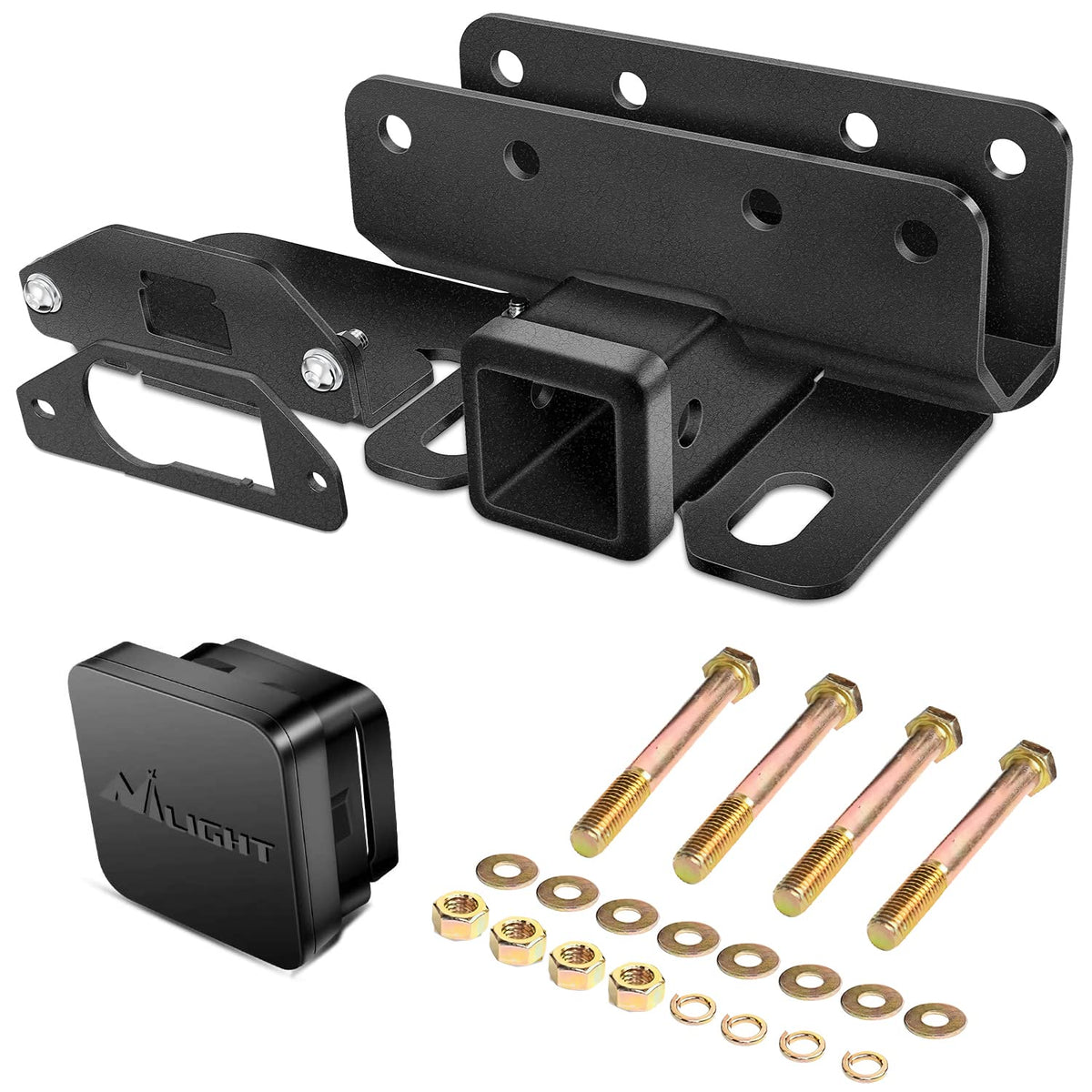 Nilight 2-inch rear hitch for Bronco 2-door, easy bolt-on installation