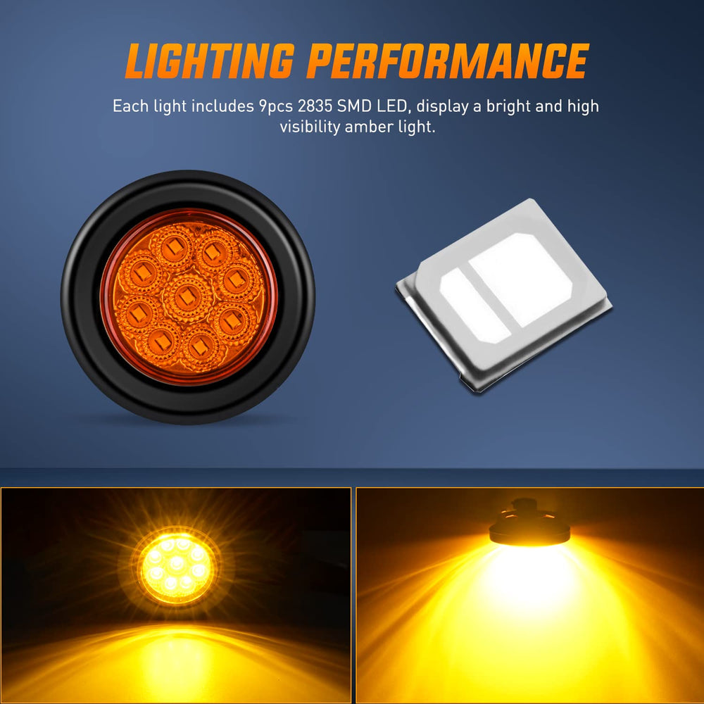 Nilight marker light with plug and 2-prong connector for simple wiring