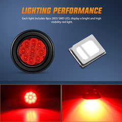 Nilight close-up showing 9 LEDs and floodlight cup for wide coverage.