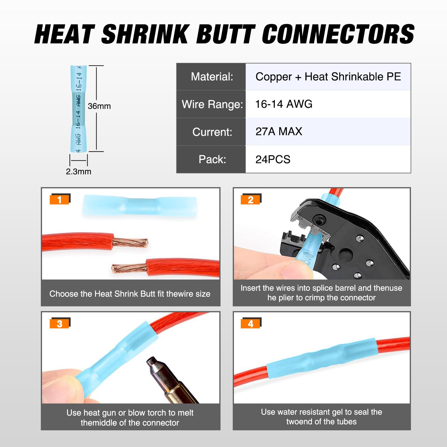 Nilight 2-pin DT connector suits cars, bikes, marine vessels for reliable LED lighting connections