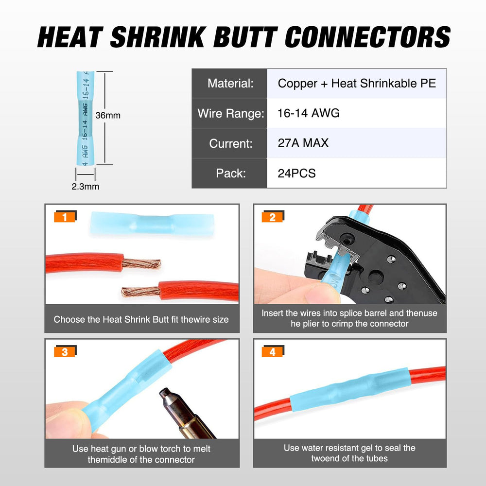 Nilight 2-pin DT connector suits cars, bikes, marine vessels for reliable LED lighting connections