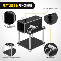 Nilight 2x2 inch tube opening close-up highlights rugged steel construction.