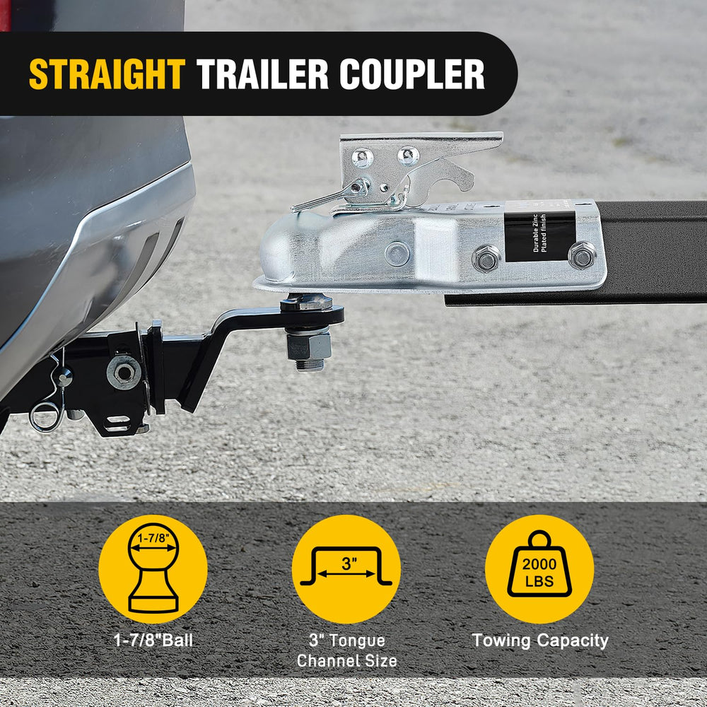 Nilight 3 inch tongue compatibility supports heavy duty trailer connections.