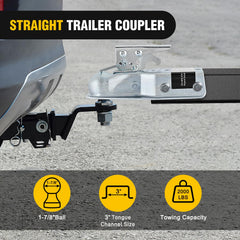 Nilight 3 inch tongue compatibility supports heavy duty trailer connections.
