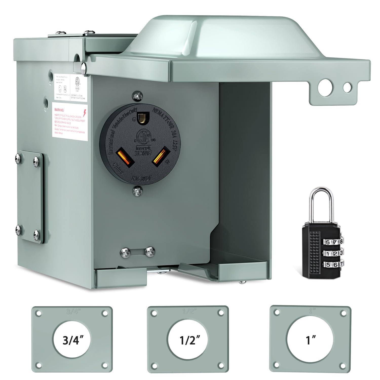 Nilight 30A RV power outlet box TT-30R for dependable outdoor power