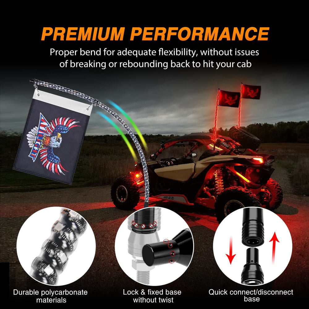 Nilight 360° glow design offers high-visibility on night rides