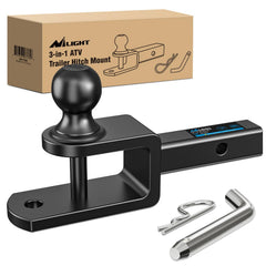 Nilight 3 in 1 ATV UTV hitch with 1-7/8 in ball for towing trailers
