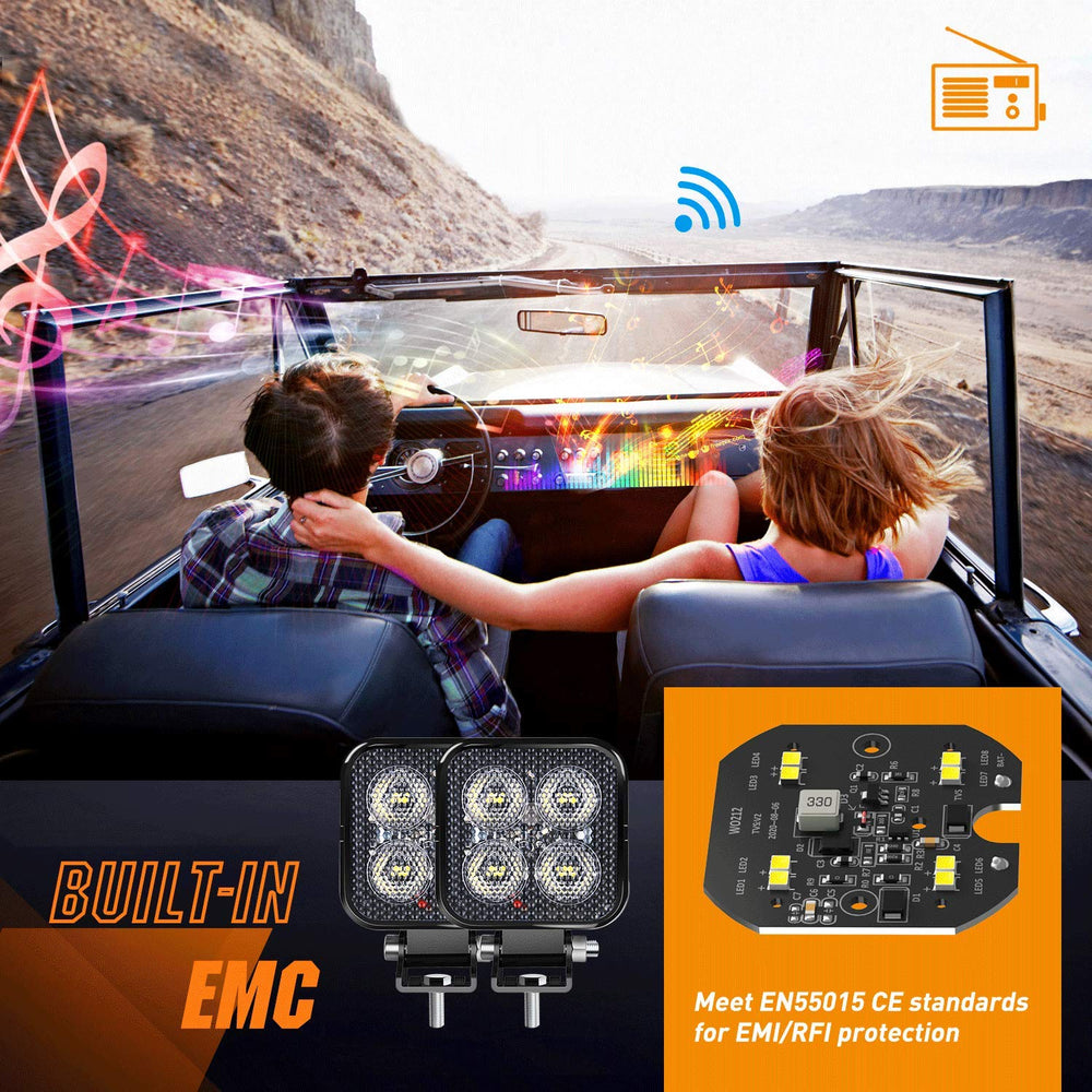 Nilight EMC protection reduces radio interference and flicker for a clean electrical system