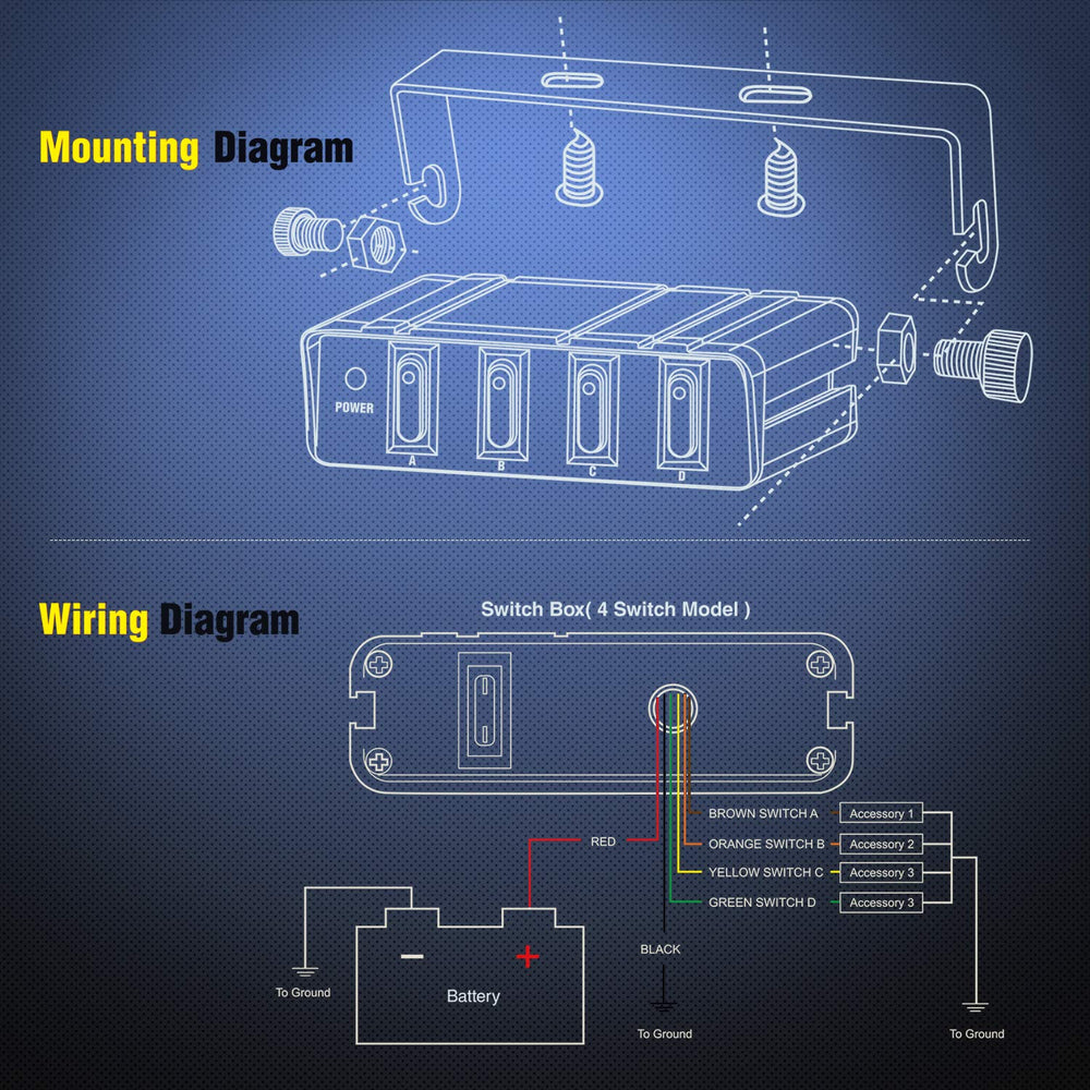 Nilight 4-gang installation on boat shows resilient performance in damp environments.